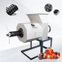 Semi-automatische 500kg/uur eetbare palmolieproductie, multifunctionele koud- en warmpersmachine