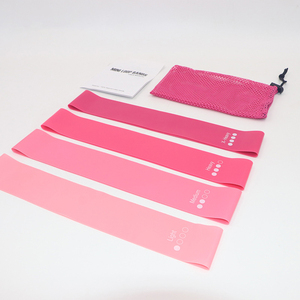 Set di 5 Fasce Elastiche Ecologiche Personalizzate per Fitness in TPE e Lattice <span class=keywords><strong>Naturale</strong></span>, Spessore 0,35-1,1mm, per Yoga ed Esercizi - Product Image 6