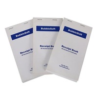 Carnets de factures personnalisés format A5, écologiques, 50 feuilles numérotées, triplicates autocopiants, papier kraft 50 g/m², options multicolores, MOQ