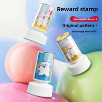 Tampon de récompense et d'encouragement photosensible grand format, motif chien de dessin animé mignon, pour le classement des feuilles de travail, destiné aux enfants, étudiants et enseignants.