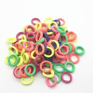 MIO 100 pièces par sac cravate de <span class=keywords><strong>cheveux</strong></span> Simple pour femmes filles Salon quotidien élastique élastique pour enfants petite taille bandeau de <span class=keywords><strong>cheveux</strong></span> sans couture - Product Image 3