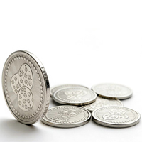 Jetons de jeu d'arcade, jetons de jeu de monnayeur, jetons métalliques, jetons en acier