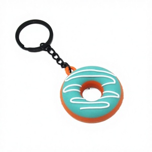 Llavero de PVC personalizado 3D, ecológico y duradero, con diseño de donut de dibujos animados en relieve, colgante para bolso, regalo de cumpleaños, regreso a clases, vietnamita - Product Image 4