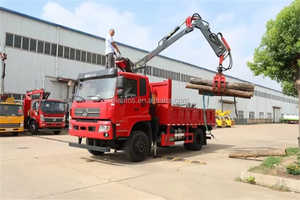 Dongfeng 4X2 8 Ton Truck Special Van Heavy Dump Box 5ton Knuckle Boom Hydraulic 360 Degree Lifting Cargo Marine Crane - Product Image 5