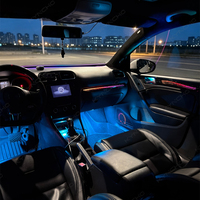 KYNCHO pour VW Golf 6 Kit d'éclairage ambiant LED pour voiture 64 couleurs Contrôle intelligent par application Bluetooth Éclairage intérieur automobile OEM ODM