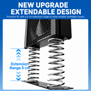 Ventilateur de fenêtre électrique extensible sans perçage à roulement à billes, OEM, à faible consommation d'énergie, détachable et facile à entretenir - Product Image 6