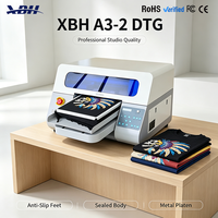Imprimante UV A2 DTG Grande imprimante numérique UV Machine T-shirt personnalisé en coton pur Sacs Machine textile adaptée aux petites entreprises