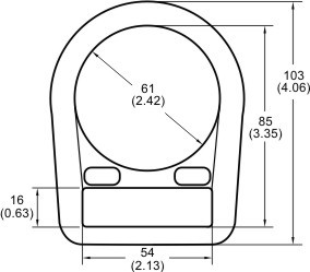 Grosir Cincin D JENSAN D-ring Baja Lebar Bagian Dalam Logam Seng Keselamatan Kualitas Tinggi 54Mm Aksesori Anyaman Harness Keselamatan 100 Buah - Product Image 6