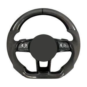 Gran <span class=keywords><strong>oferta</strong></span> de cuero de carbono para Volkswagen R-line Passat Golf Jetta Tiguan Polo Bora <span class=keywords><strong>Arteon</strong></span> 2010-2025 volante de coche - Product Image 1