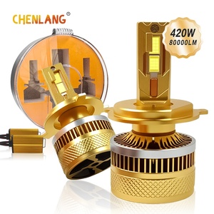 Chenlang Bóng đèn pha tự động 420W 80000lm Bóng Đèn pha 9005 H1 H3 H11 <span class=keywords><strong>Canbus</strong></span> <span class=keywords><strong>H7</strong></span> Foco Đèn pha <span class=keywords><strong>LED</strong></span> 9012 xe hơi Đèn pha <span class=keywords><strong>LED</strong></span> H4 - Product Image 1