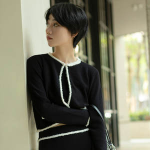 Custom Women Sweater Oem Cloth Cropped Coats for Women Autumn Winter Woman <b>Cardigan</b> Fleece <b>Cardigan</b> Jacket - Product Image 3