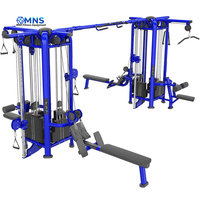 Equipo de Gimnasio Comercial de Alta Calidad, Multifuncional, de Uso Pesado, Tipo Jungle de 8 Estaciones, Unisex, con Sistema de Cables Cruzados y Pesas Libres