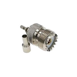 ขั้วต่อ RF แบบ Crimp Type SO239 UHF ตัวเมีย สำหรับสายโคแอกเชียล RG58 - Product Image 1