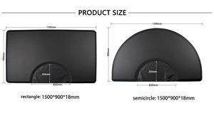 Salon cắt tóc cửa hàng sàn Đen Mat cắt tóc cung cấp không thấm nước trạm chống trượt Pad bàn cắt tóc chống mệt mỏi ghế sàn mat - Product Image 6