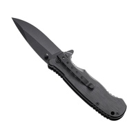 Couteau de poche tactique de survie pliable personnalisé avec manche en bois gravé pour le camping en plein air