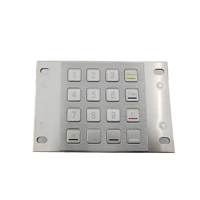 20 keys POS or kiosk usb/r232 IP65 waterproof vandalism flat Metal Numeric Keypad for ATM