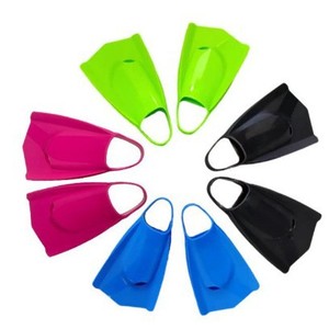 xinyixuan Blue Palmes de natation en silicone pour adulte, à talon ouvert, à lame courte, pour la plongée et l'entraînement au snorkeling - Product Image 6