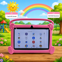 Tablet Infantil de 7 Pulgadas, Android 12, Quad Core, 2GB, 32GB, Dispositivo Educativo, Buen Precio, 365 Juegos de Aprendizaje para Niños, KidsTab