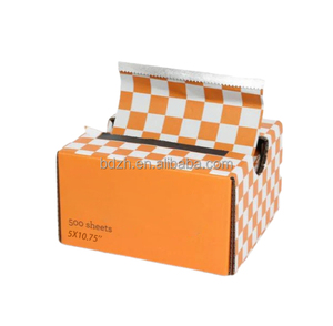 127x273mm tùy chỉnh in trước cắt tóc lá cuộn 500 tấm pop-up Nhôm dập nổi thân thiện với môi lá cho màu tóc - Product Image 2