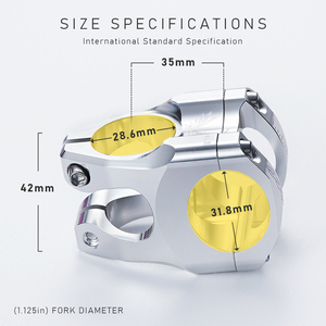 For CNC Crafted Ultra-<b>Light</b> Aluminum Alloy <b>Bicycle</b> Stem Hollow Design for Downhill & Mountain Bike Short Stem Full Coverage - Product Image 5