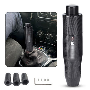 Car Gear <b>Shift</b> <b>Knob</b> Carbon Fiber Ergonomic Design Automatic Transmission Universal Fit - Product Image 1