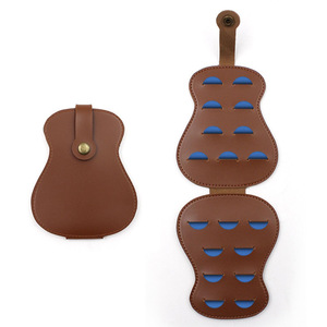 Bolsa de Almacenamiento Creativa para Púas de Guitarra Eléctrica Folk, Bolsa de Accesorios de Cuero PU para Ukelele, Estuche Protector para Capo - Product Image 4