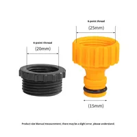 Raccord rapide standard en plastique à 4 points et 6 points, connexion filetée, pistolet à eau, raccord de tuyau, robinet domestique, irrigation universelle