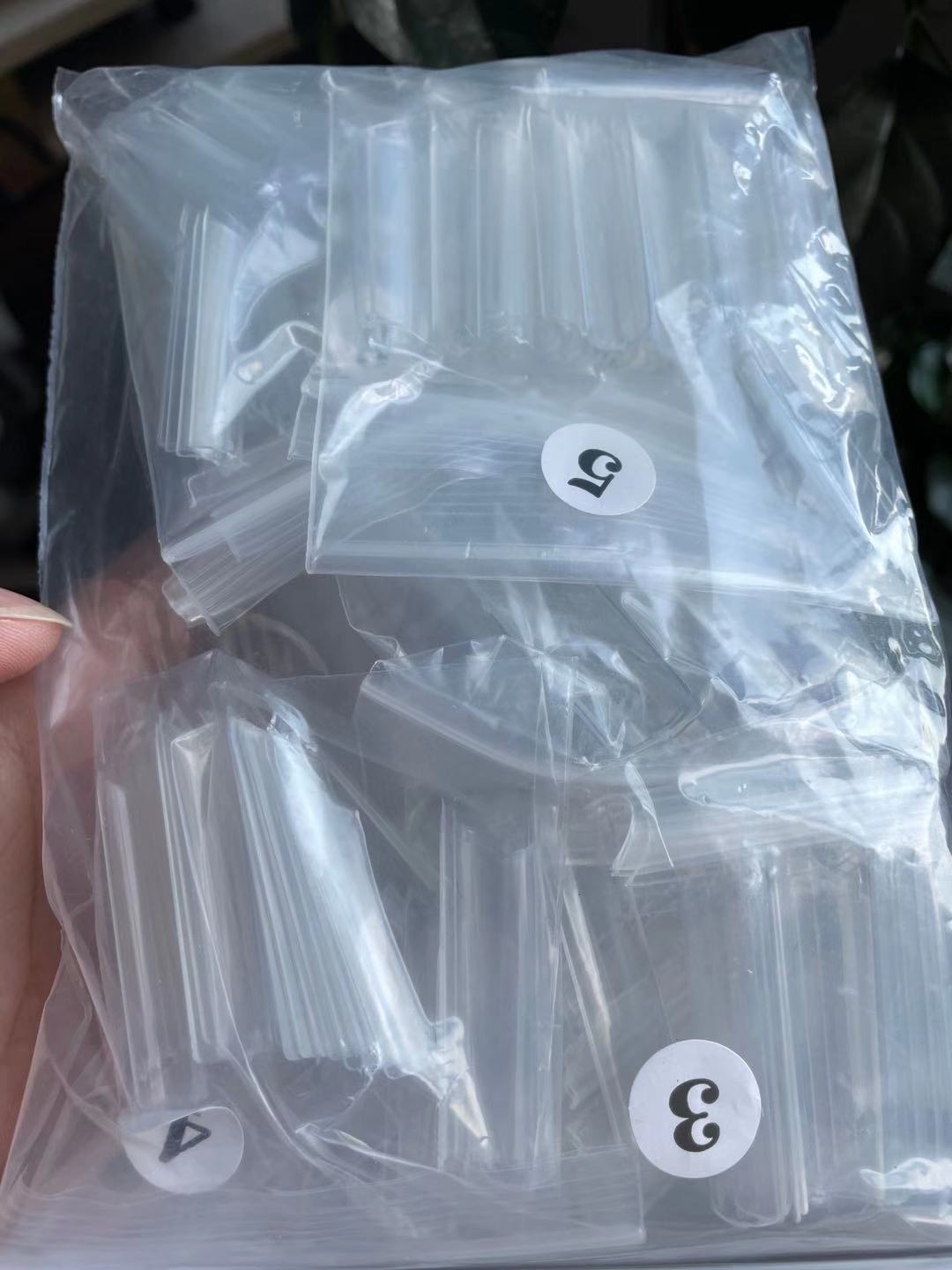Clear-500pcs/sac