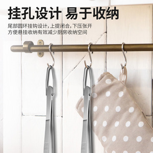 Yingrun Stainless Steel Tongs 430mm Heat Resistant Korean Style BBQ Cooking Tool For Steak And Grilling - Product Image 4