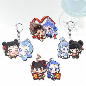 Llavero mágico para niños de Nezha, PVC, acrílico, estilo explosión, película de dibujos animados de Anime, accesorios periféricos, bolsa de regalo, colgante - Product Image 1