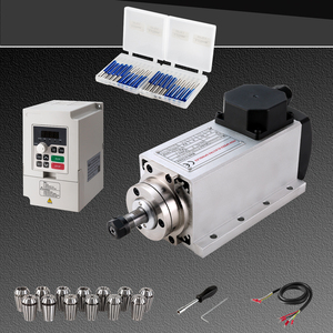 Kit de Husillo de 1.5kw ER11, Motor de Husillo Refrigerado por Aire de 24000 rpm, Husillo de Fresadora CNC con Kit VFD para Máquina de Grabado CNC - Product Image 1