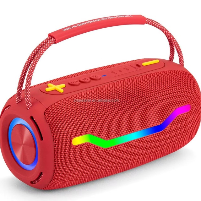 16W Boombox 520 RGB Portable Wireless Outdoor IPX5 Waterproof Column Super Boombox Music Player for Parties Computers Gift B47