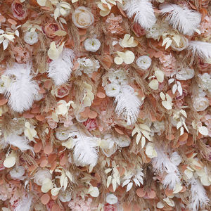 Personnalisé 5D 3D Boho Déco Suspendu En Plastique Pampas Fleur Mur De Mariage Décoration Fleur Mur Toile De Fond Fleur Mur - Product Image 5