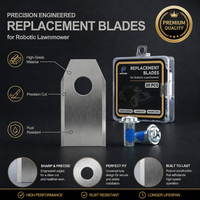 Lame de rechange trapézoïdale en acier inoxydable pour tondeuse robot autotractée, anti-éclatement, résistante à la rouille, coupe de 36 mm
