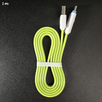 Layar LED ponsel pengisian daya Cepat kabel data USB C untuk USB A kabel dengan kotak kemasan