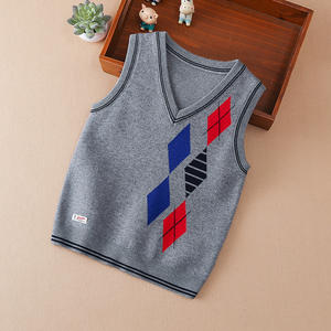 E2WOO Nouveauté Printemps Gilet en Tricot Chaud Sans Manches pour Enfants Filles et Garçons de 3 à 12 Ans - Product Image 2