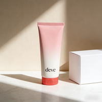 Tube de lotion corporelle en plastique rose de luxe personnalisé, nettoyant visage, shampoing, dentifrice, tubes de 50/75/100/150/200 ml