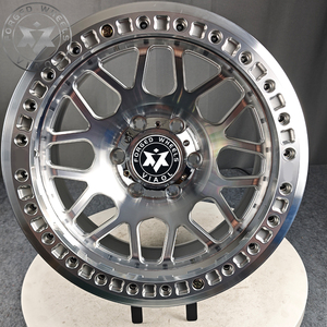 Jantes tout-terrain forgées Viaol avec finition polie Beadlock 6x139.7 compatibles avec Tank 300/400/<span class=keywords><strong>500</strong></span> <span class=keywords><strong>Ford</strong></span> F-150 <span class=keywords><strong>Raptor</strong></span>/250/350 Ram 2500 - Product Image 1