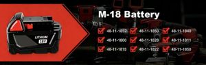 Paquete de Baterías de Iones de Litio de 18 V y 3.0 Ah/4.0 Ah para Taladro Inalámbrico de 18 V, Reemplaza a <span class=keywords><strong>Milwaukee</strong></span> <span class=keywords><strong>M18</strong></span> 48-11-1890, 48-11-1850, 48-11-1828 - Product Image 5