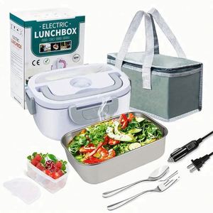 Lonchera Eléctrica Portátil con Calefacción de Acero Inoxidable para Cocina Interior, 12V/24V/110V/220V, de Fábrica Cooperativa Ama-zon - Product Image 1