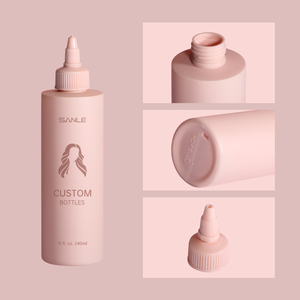 Custom 60ml 120ml HDPE 200ml 240ml Cosmetic Plastic Hair Oil Dye <strong>Squeeze</strong> Applicator Packaging <strong>Bottle</strong> with Twist Top Cap - Product Image 2