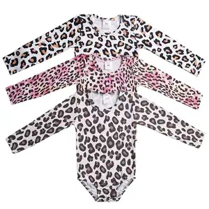 नवीनतम डिज़ाइन प्यारी लंबी आस्तीन लियोटार्ड बुटीक बच्चों के कपड़े पहनने वाली चड्डी नवजात शिशुओं लड़कियों लड़कों के लिए रोम्पर