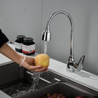 Keran Dapur Modern Kuningan Hitam Doff Model Tarik Naik-Turun Air Panas/Dingin dengan Kartrid Keramik, Dapat Dipanjangkan, Cocok untuk Hotel dan Mal, Putar 360 Derajat