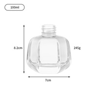 Fabricant sur mesure de flacons en verre blanc de haute qualité pour l'aromathérapie, flacons diffuseurs de parfum avec couvercles