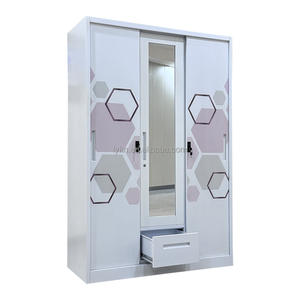 <span class=keywords><strong>Armoire</strong></span> coulissante 4 portes métal bon marché Almirah <span class=keywords><strong>armoire</strong></span> en acier <span class=keywords><strong>armoire</strong></span> casier en acier - Product Image 6