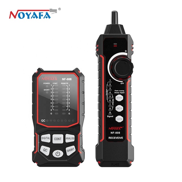 2023 New Arrival NOYAFA LATEST MULTI FUNCTIONAL CABLE TESTER NF-808 WITH 60V ANTI-BURNT POE TESTER