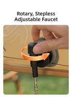 Sac de stockage d'eau pliable, résistant aux fuites, conteneur d'eau portable pliable, équipement de camping en plein air pour pique-nique, randonnée, urgence