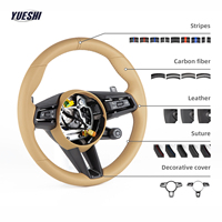 Volant en cuir de haute qualité avec palettes de changement de vitesse et interrupteur de mode de conduite pour Porsche Panamera Cayenne Macan 718 – Vente chaude directe usine