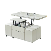 Table basse multifonctionnelle convertible, table à thé pliante, table à manger relevable 2 en 1, gain de place, table de salon