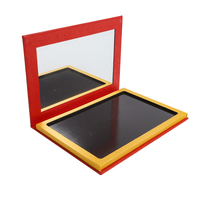 Palette de maquillage vide personnalisable en carton rigide, recyclable, avec gaufrage, pelliculage mat, dorure à chaud et revêtement UV